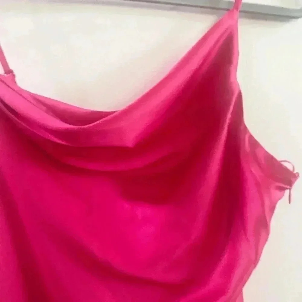 Revolve Superdown Kailyn Mini Dress Pink L Barbiecore - Picture 3 of 5